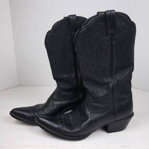 Ariat Womens Black Leather Cowboy Boots Style 15771 Western Cowgirl Boots Sz 10B